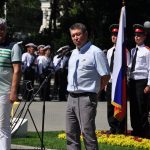 Полковник запаса Шантимиров на линейке скорби и памяти